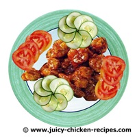 juicy 
General Tso Chicken